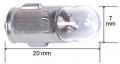 Bayonet Scalelamp - 7,0v-0,1a-0,7w Bayonet Scalelamp, 7x24mm -oshino-